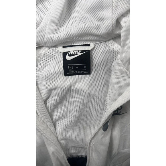 Girls Nike Windrunner Half ZIp Short Sleeve Hoodie Jacket M White Black - Picture 10 of 13